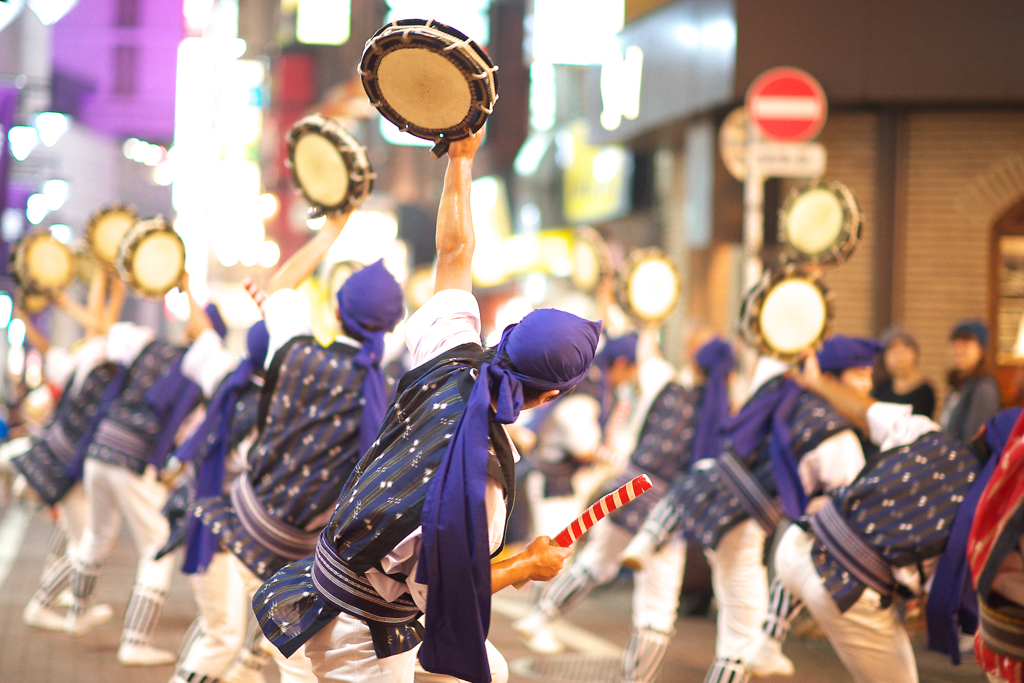 渋谷中央街エイサー祭り2015　桜風エイサー琉球風車