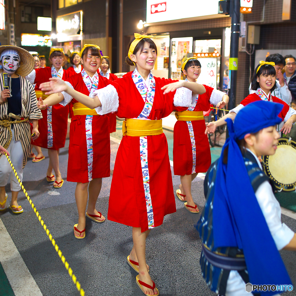 経堂エイサー祭り2015　桜風エイサー琉球風車