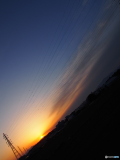 クリアーな夕暮