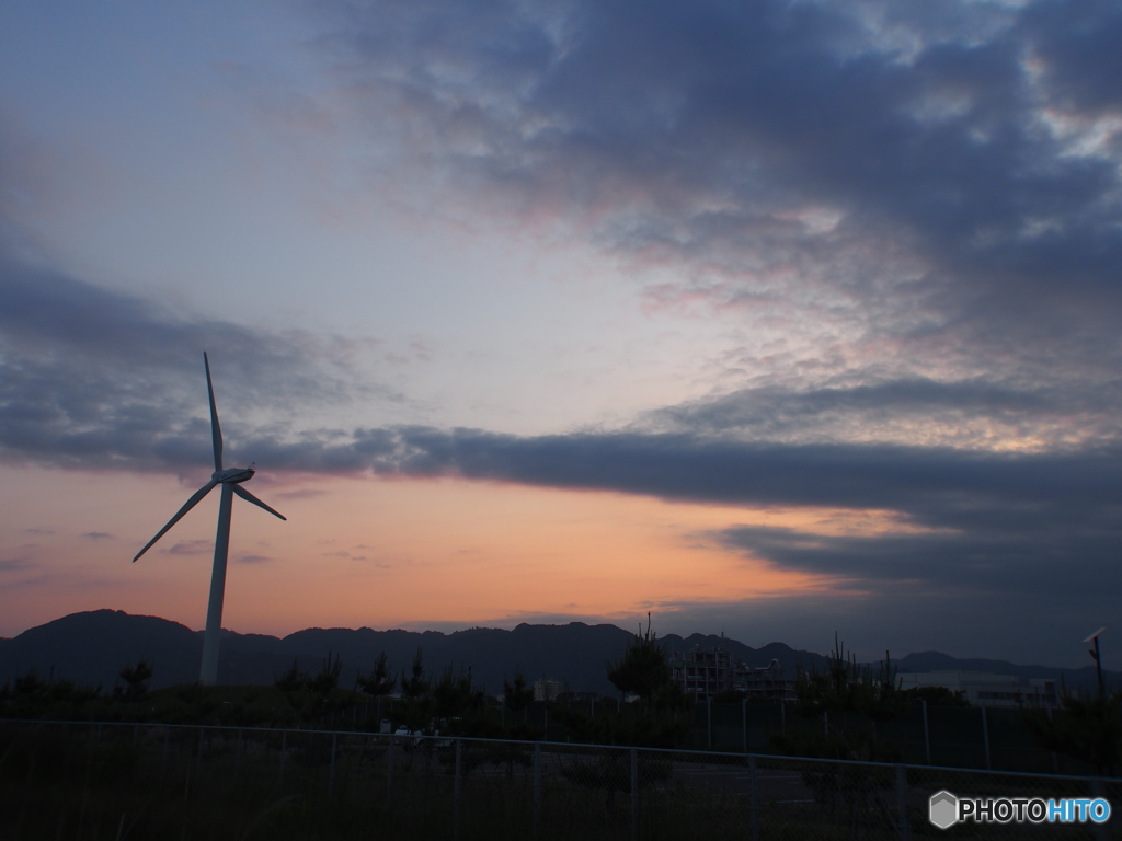 夕暮れ