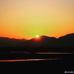 安倍川の日暮