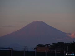 富士山冠雪