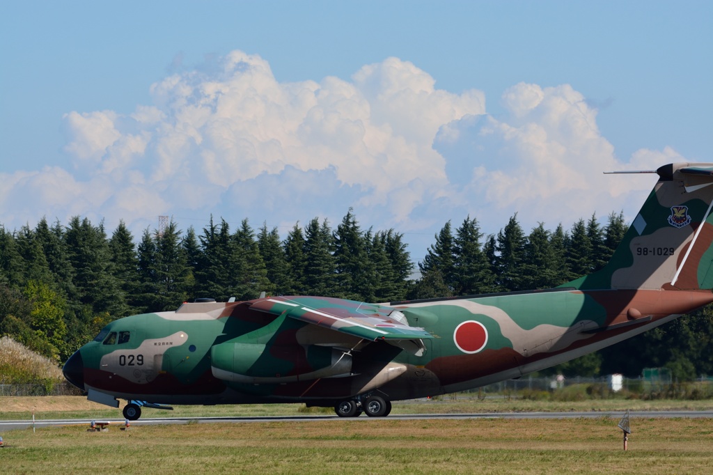 C-1陸自空挺降下!