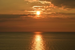 米山SAからの夕日１