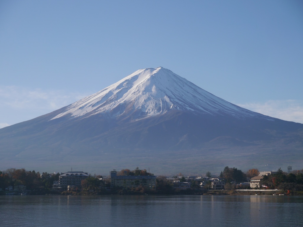 河口湖からの富士