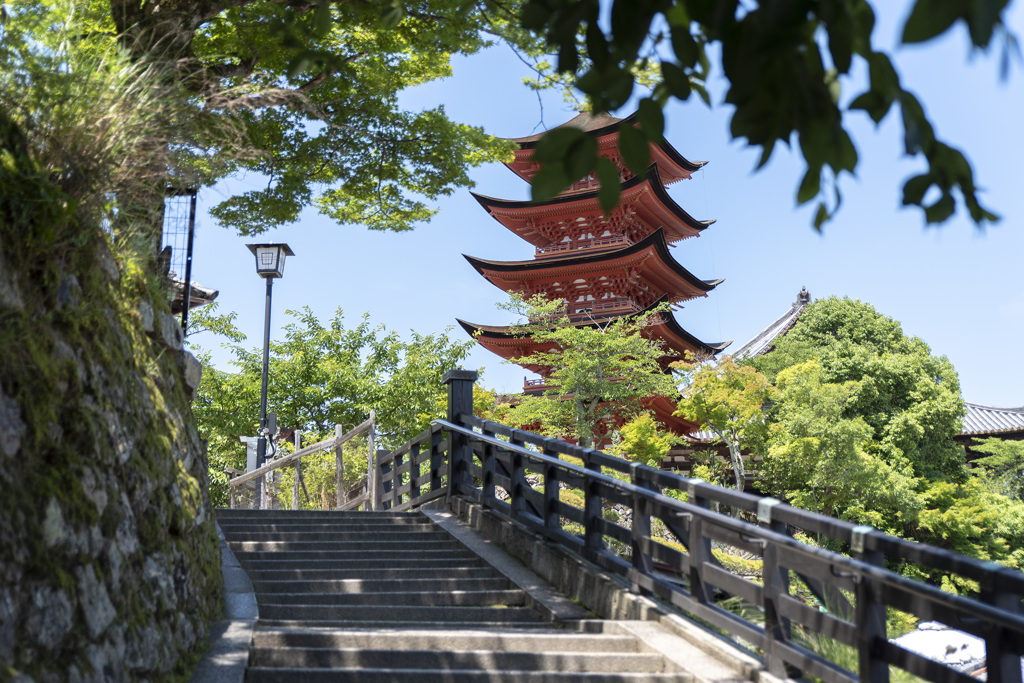 厳島 五重塔