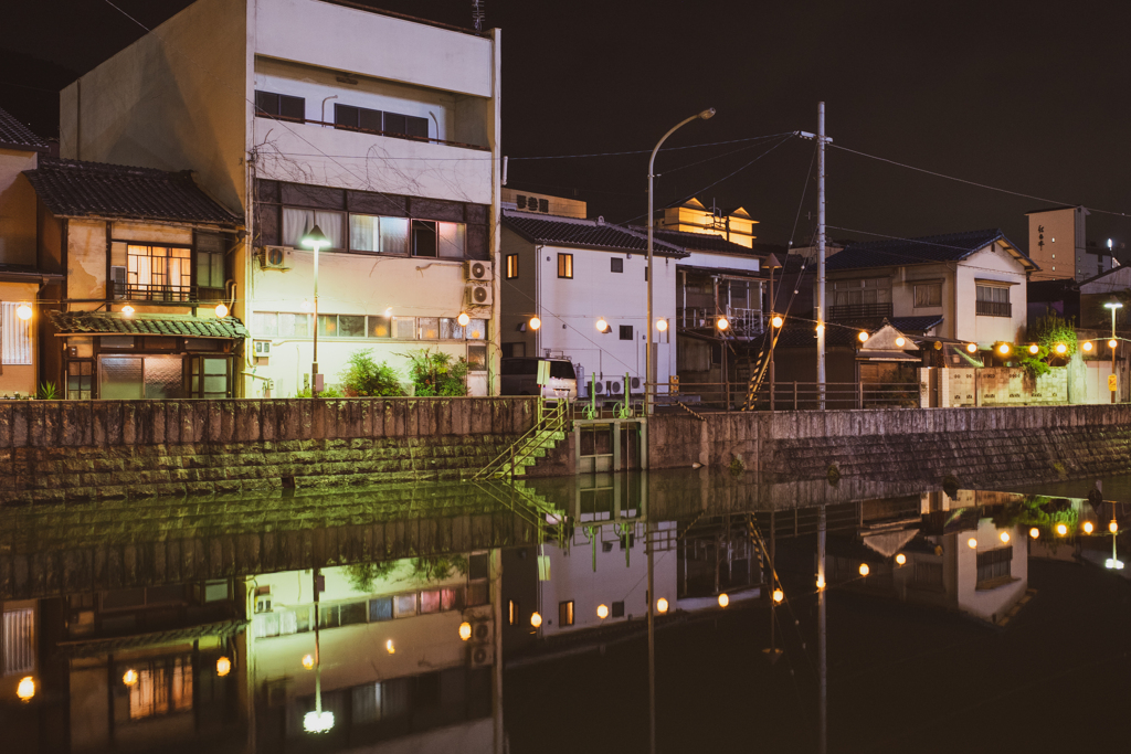 静かな琴平の夜