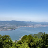 弥山から望む瀬戸内海（広島市内方面）