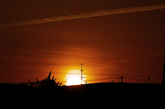 今日の夕陽