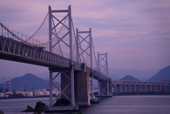 瀬戸大橋の黄昏