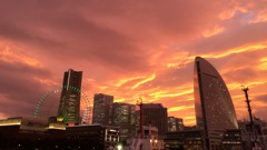 染まる横浜