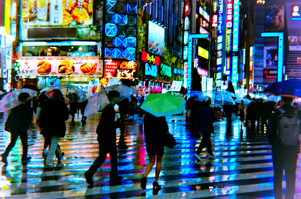 雨の日はカラフルなフィルム