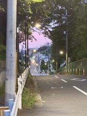 東京にも真っ直ぐな坂道はたまにある