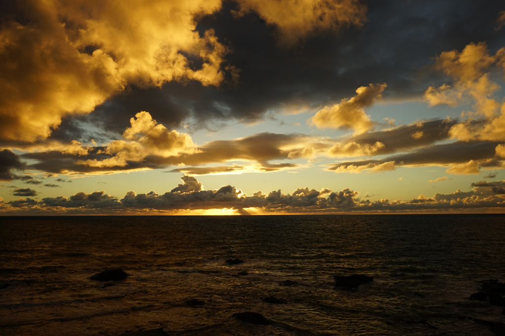 荒天の夕暮れ