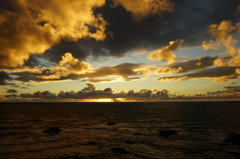 荒天の夕暮れ