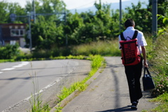 初夏の通学路
