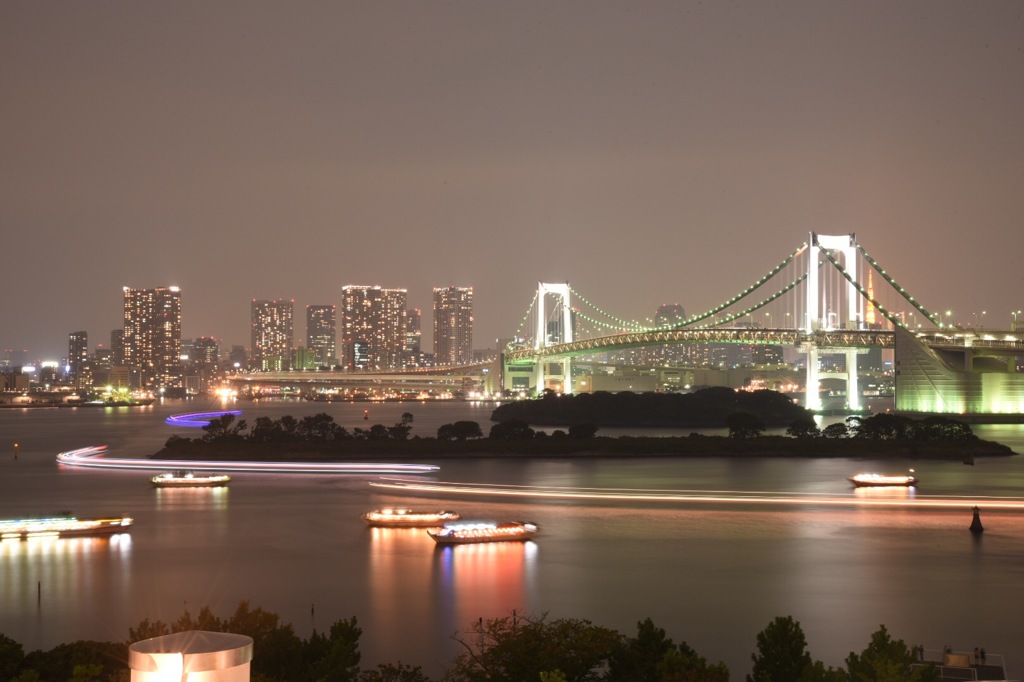 秋の夜のお台場