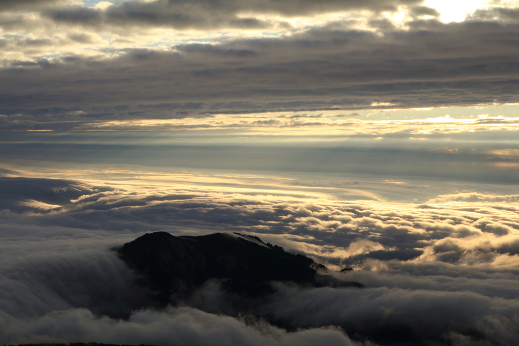 白山山頂からの雲海