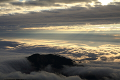 白山山頂からの雲海