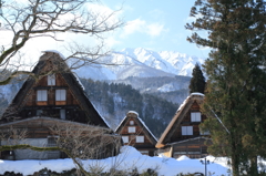 白川郷と馬狩荘司山
