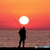 sunset＆fishing