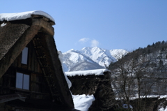 白川郷と馬狩荘司山