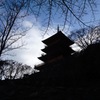 冬空と三重の塔