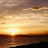 マーブルビーチ の夕陽