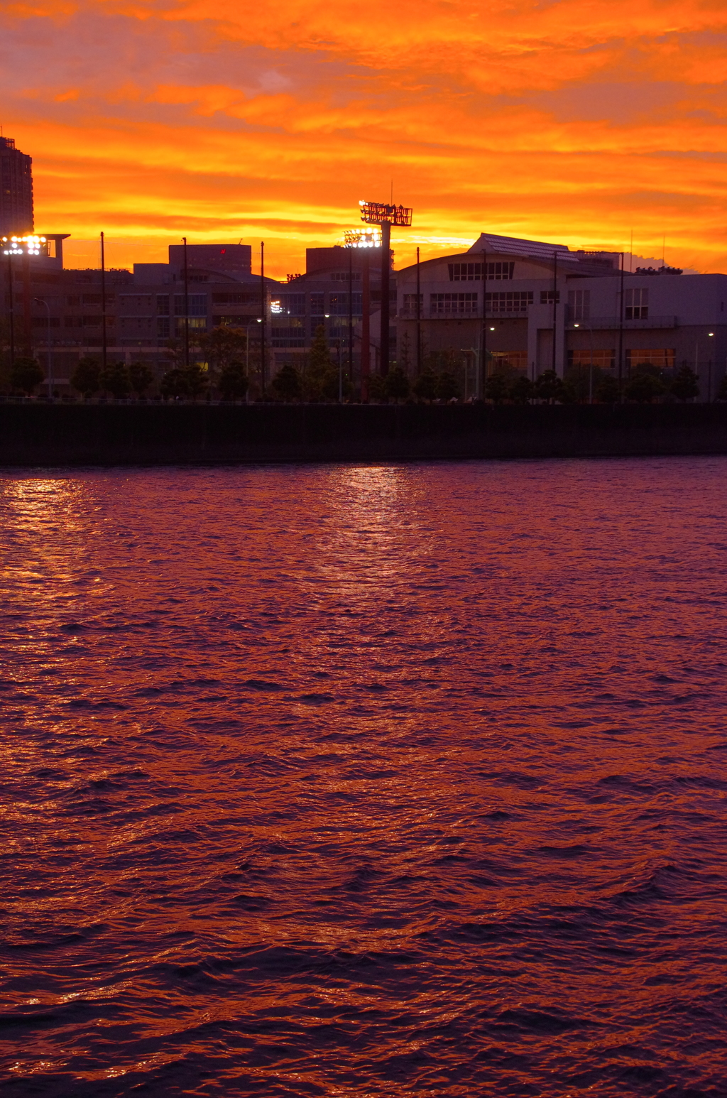 Flaming sunset