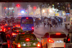 雨の渋谷