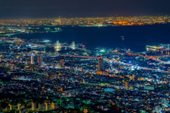 大阪湾の夜景