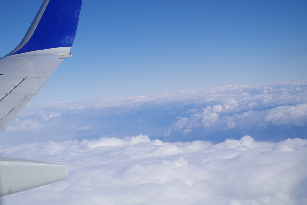 空の上は晴天なり