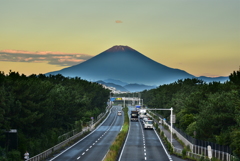 国道１３４号線からの富士山