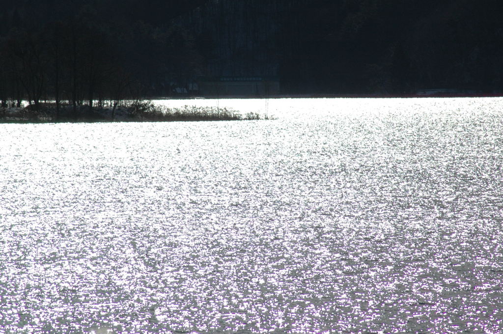 点景　　光る湖面