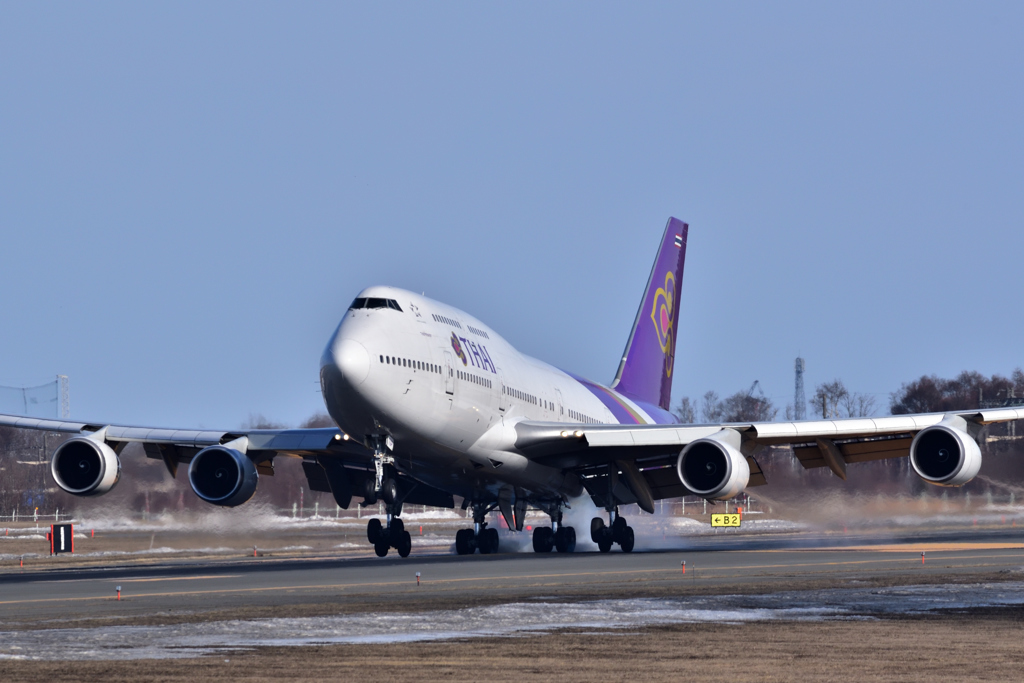 Boeing747 Landing