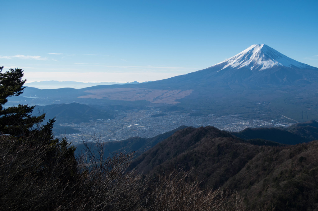 三ツ峠山から富士山