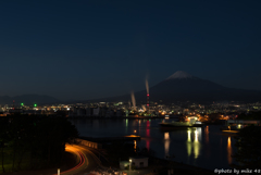 夕刻の田子の浦港