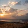 夕方の山中湖