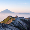 観音岳から富士山