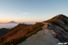 富士山と観音岳