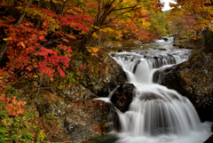 Autumn waterfall