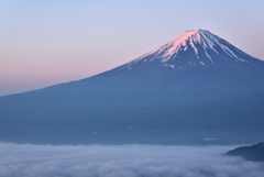 紅富士と雲海