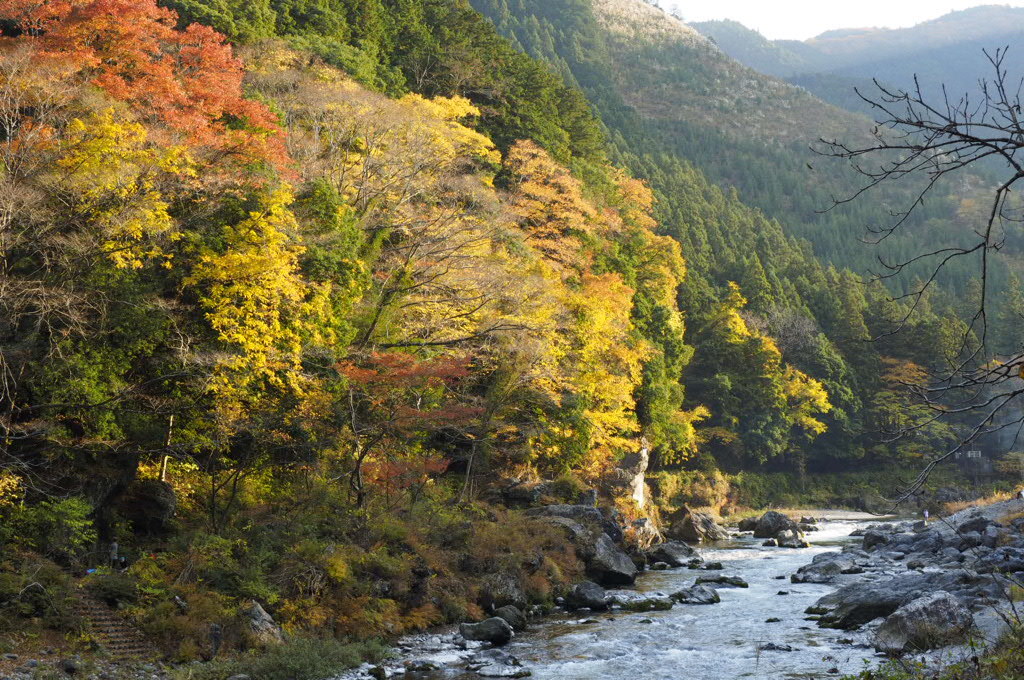 御岳渓谷の秋