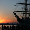 夕焼け　海王丸