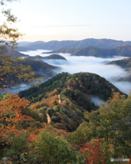雲海と紅葉ＬＩＮＥ