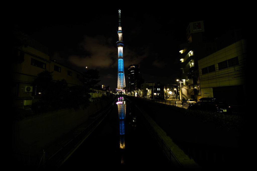 スカイツリーと雲