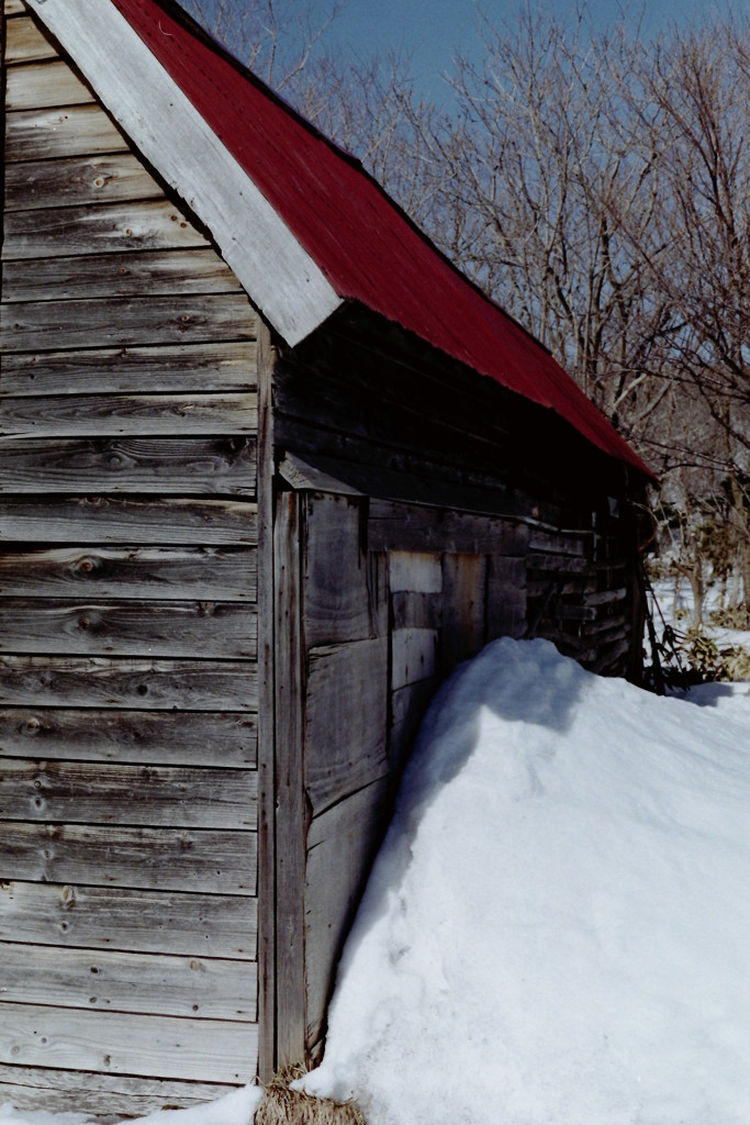 雪解けの小屋２