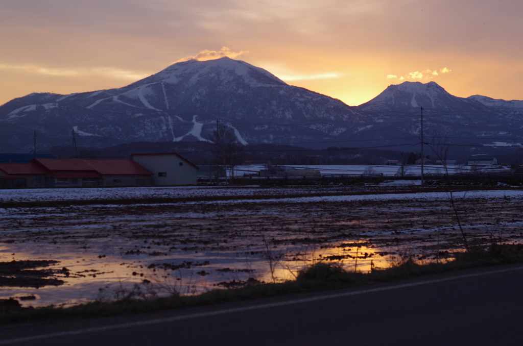 夕暮れにしばし停車・・・
