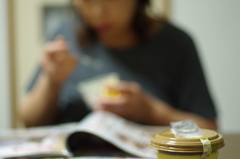 limited lens の初撮りはプリンを食う嫁ｗ