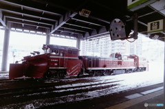 除雪車も休息・・・